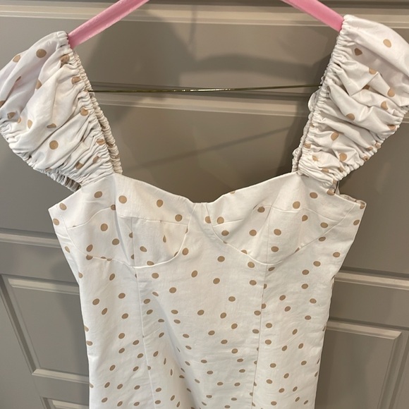 Revolve LPA polka dot fit & flare dress - Picture 7 of 8